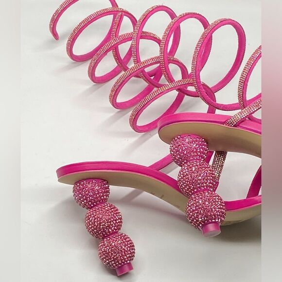 Cult Gaia Lislie Crystal Wrap Sandals size 39 - Picture 11 of 14